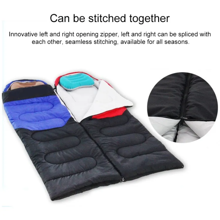 Outdoor Camping Sleeping Bag Splicing Indoor Cotton Sleeping Bed, Size: 210x80cm, Weight: 2.2kg (Red)