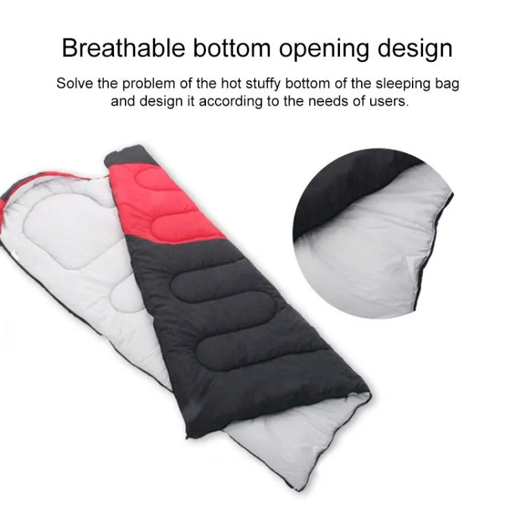 Outdoor Camping Sleeping Bag Splicing Indoor Cotton Sleeping Bed, Size: 210x80cm, Weight: 2.2kg (Red)