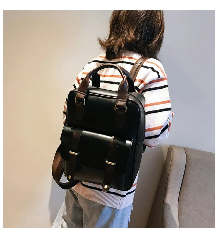 Paziye Vintage Square Backpack