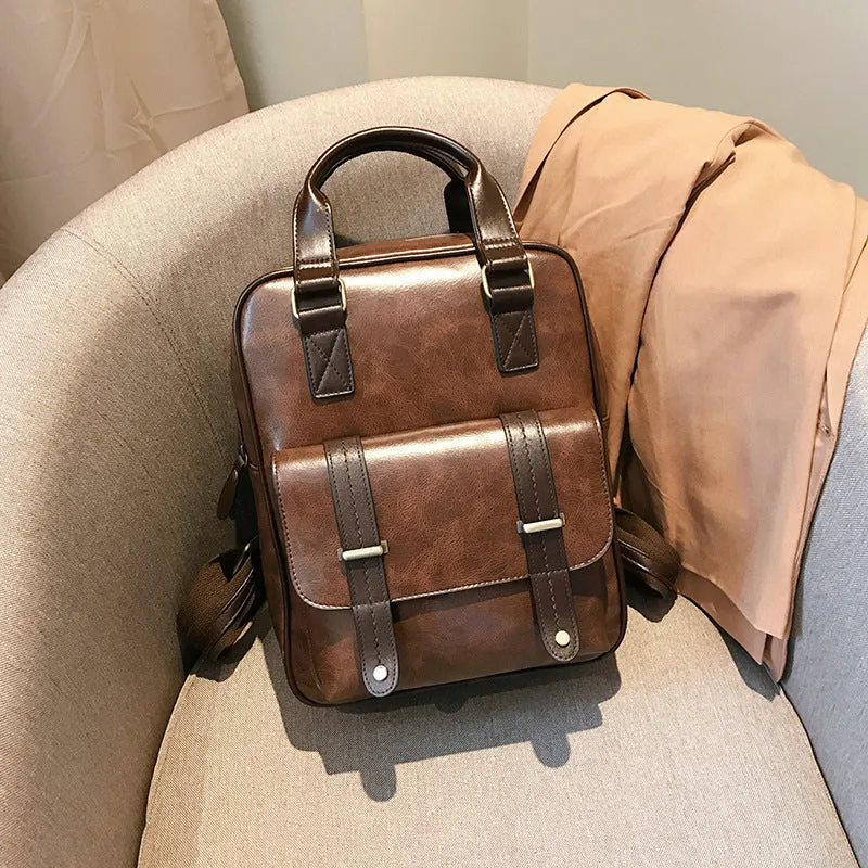 Paziye Vintage Square Backpack