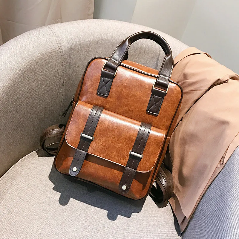 Paziye Vintage Square Backpack