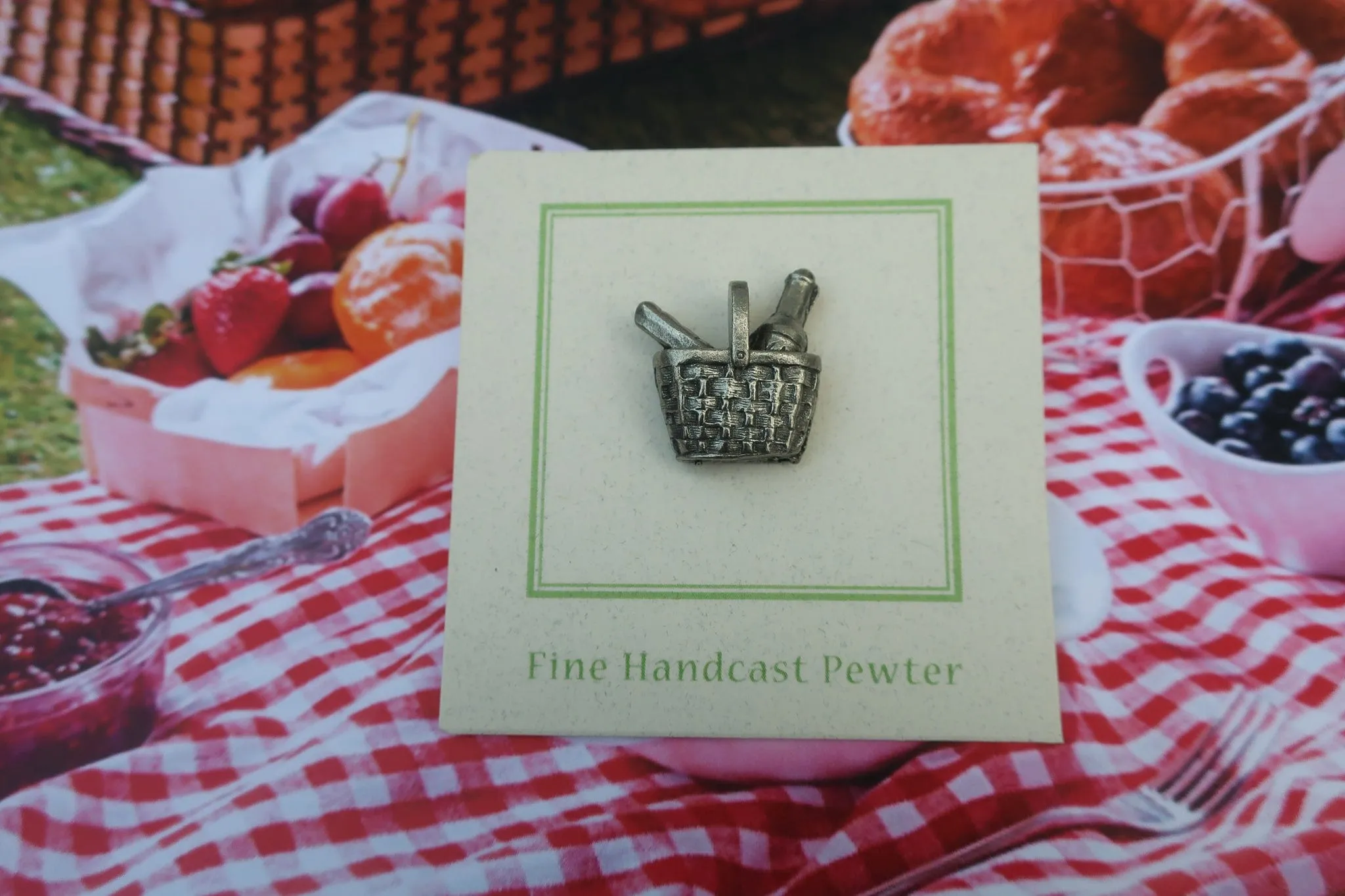 Picnic Basket Lapel Pin