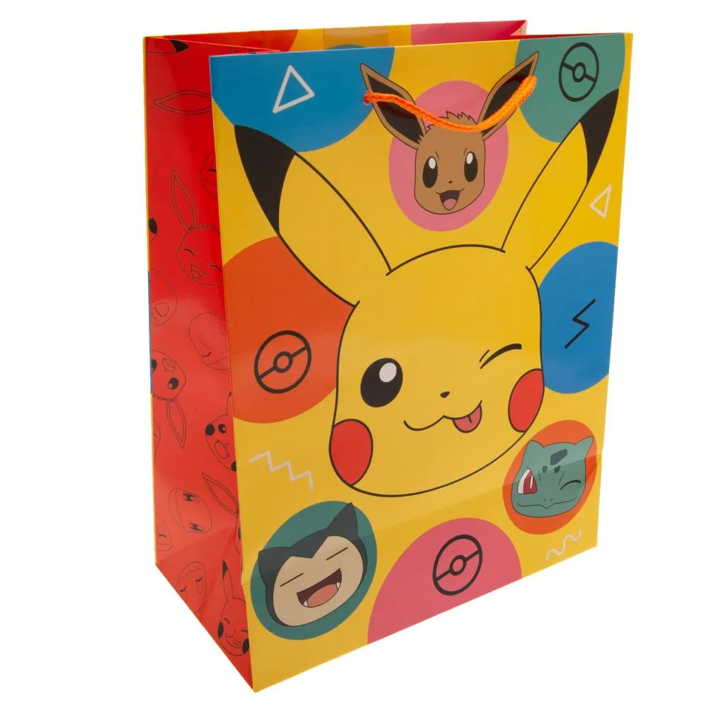 Pokemon Multi-Colour Gift Bag Medium