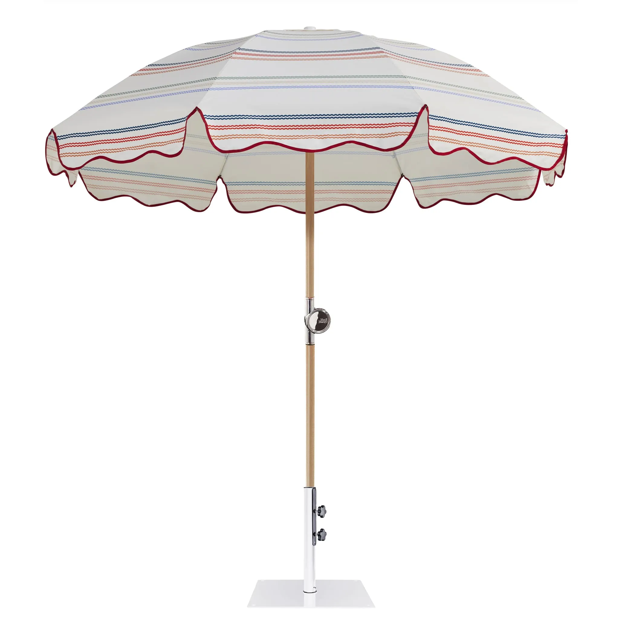 Premium Umbrella<br> with 14kg White Base<br> 180cm diameter canopy