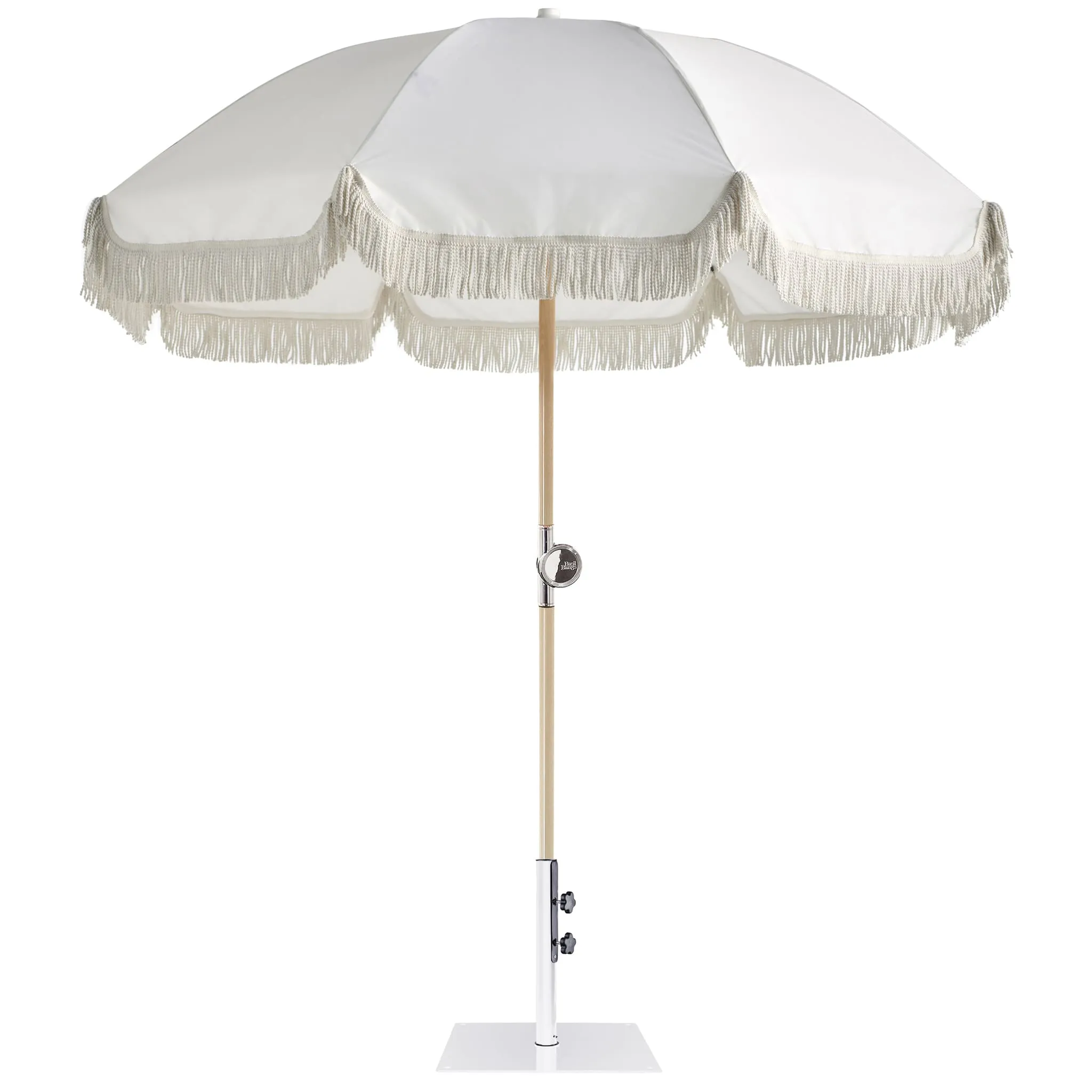 Premium Umbrella<br> with 14kg White Base<br> 180cm diameter canopy