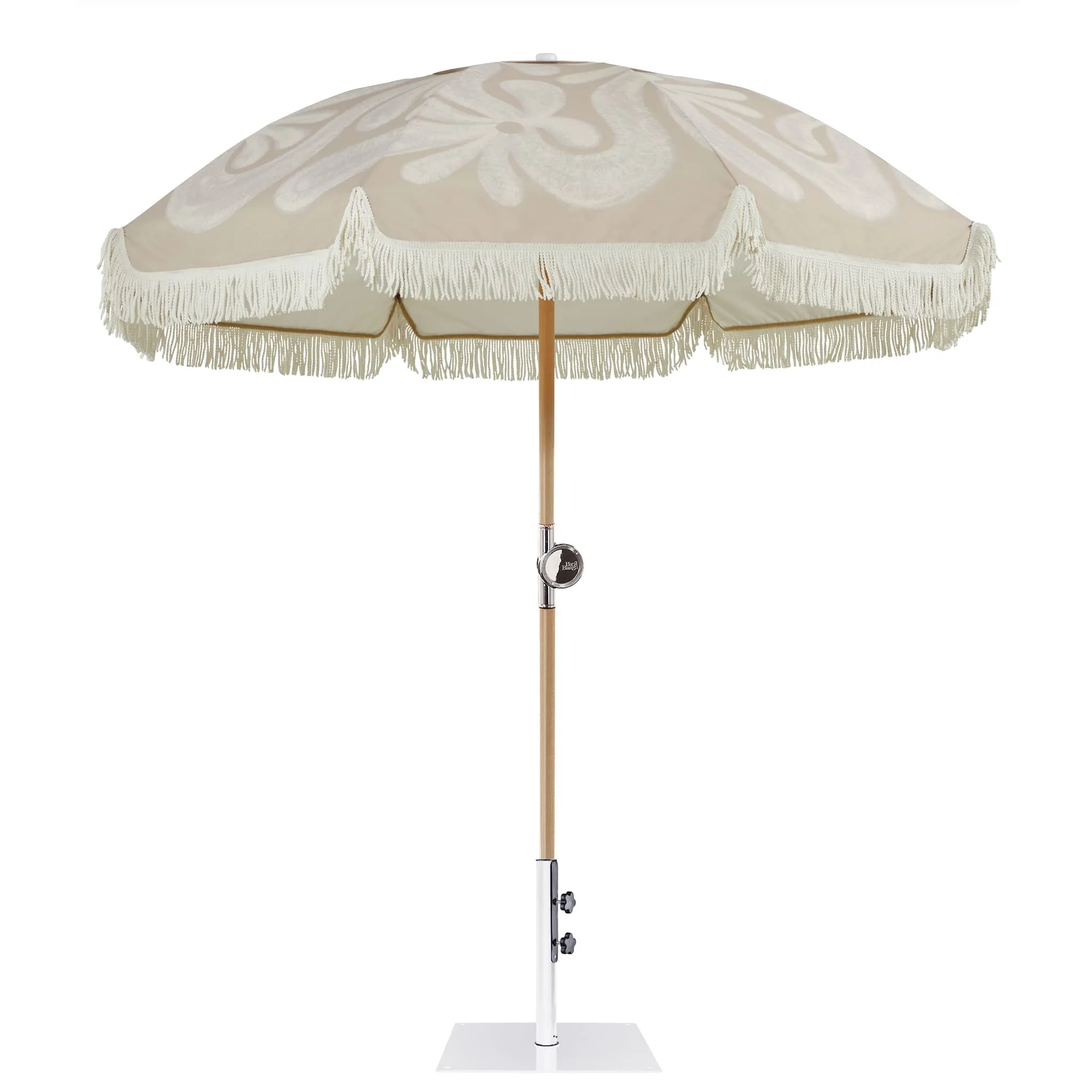 Premium Umbrella<br> with 14kg White Base<br> 180cm diameter canopy