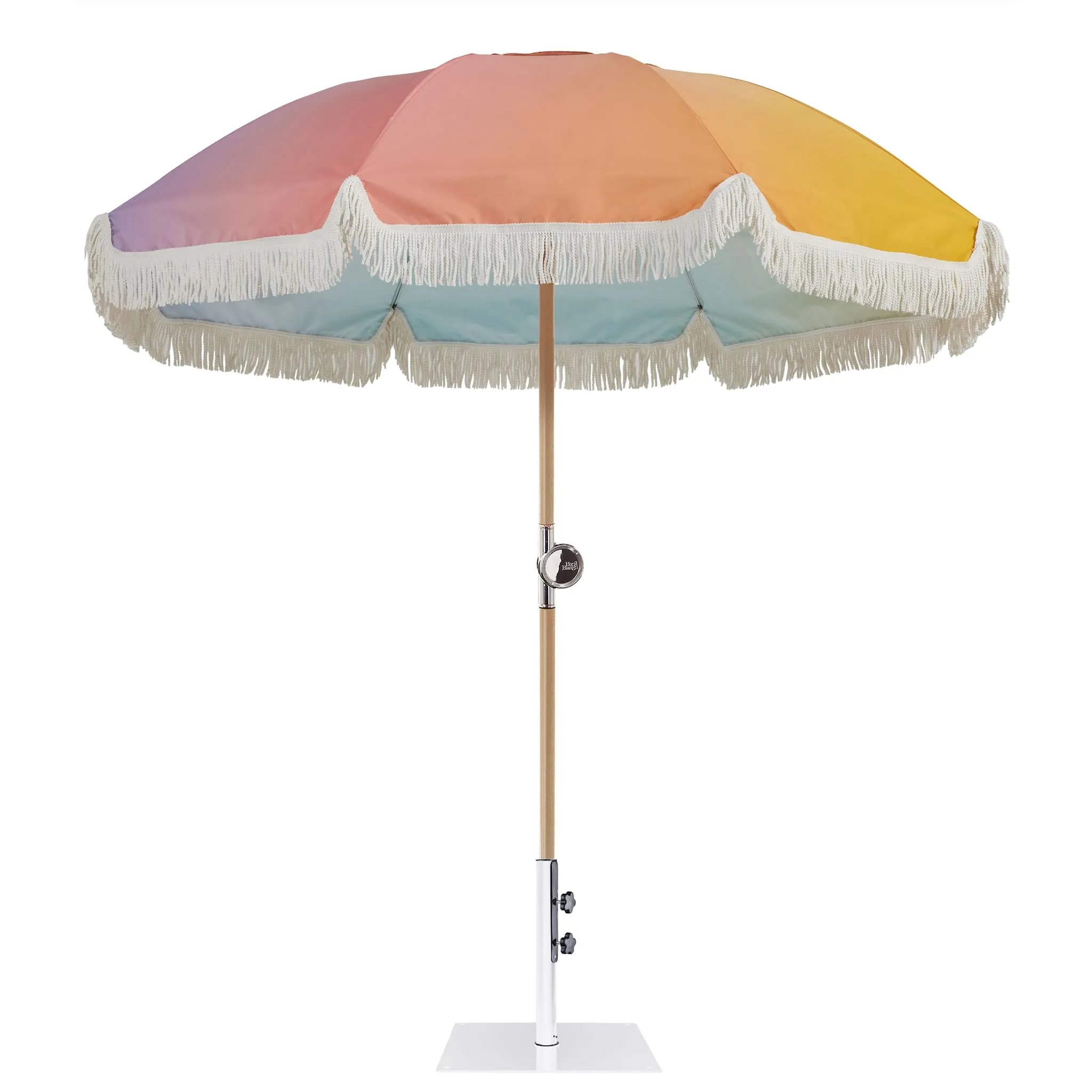 Premium Umbrella<br> with 14kg White Base<br> 180cm diameter canopy