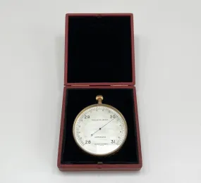 Rare Leather Cased Forecasting Aneroid Barometer by Negretti & Zambra London