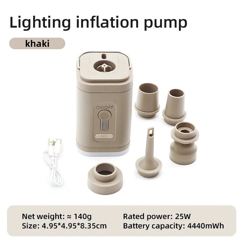 Rechargeable Air Pump with LED Light: Compact and Powerful