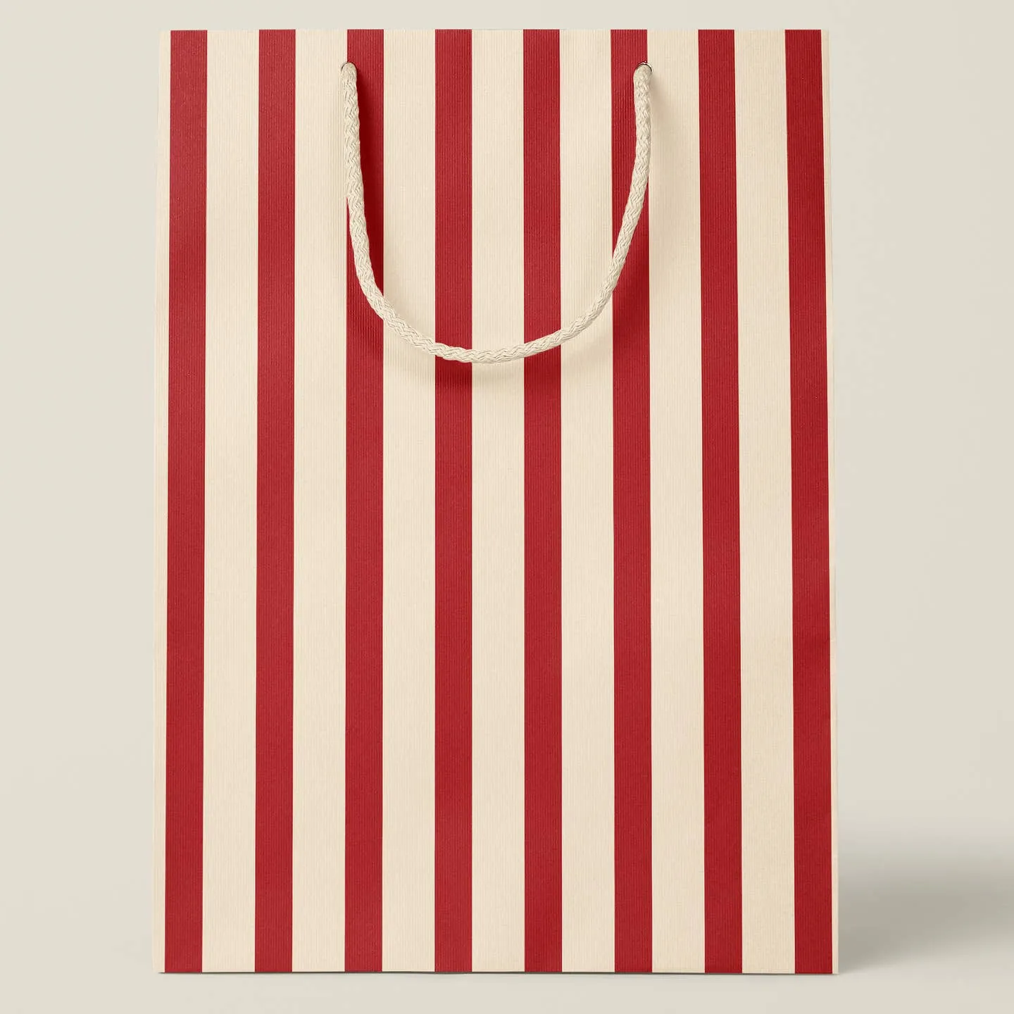 Red Stripe Medium Paper Gift Bag