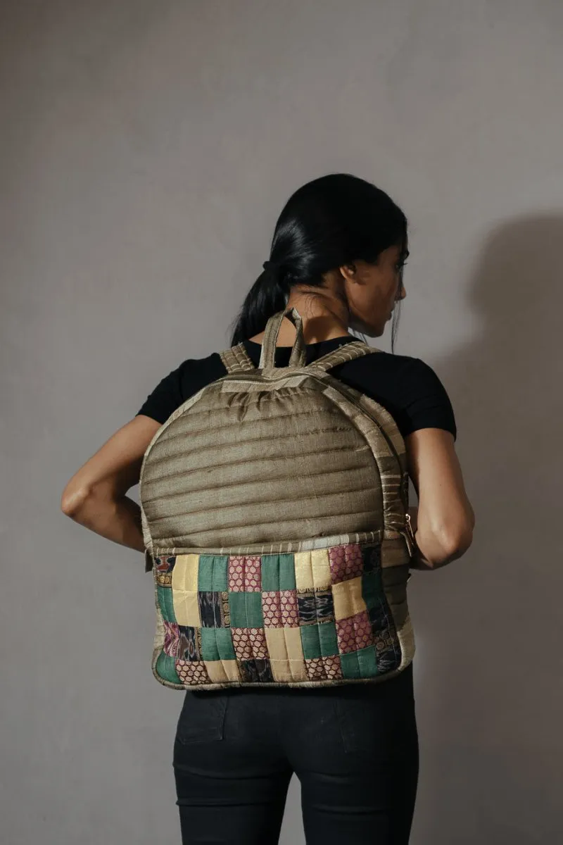 Reshma Grande Silk Patchwork Backpack