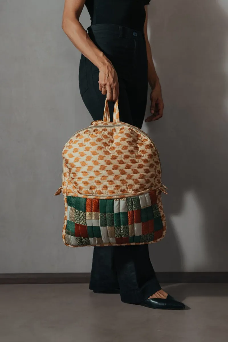 Reshma Grande Silk Patchwork Backpack