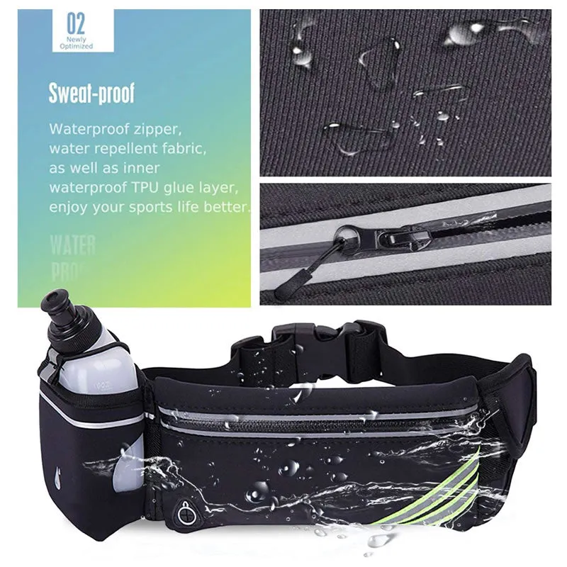 Running Waist Bag With Bottle Pouch -183119