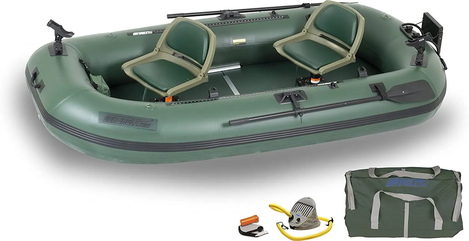 Sea Eagle Stealth Stalker 10 Frameless Inflatable Fishing Raft Pro Package