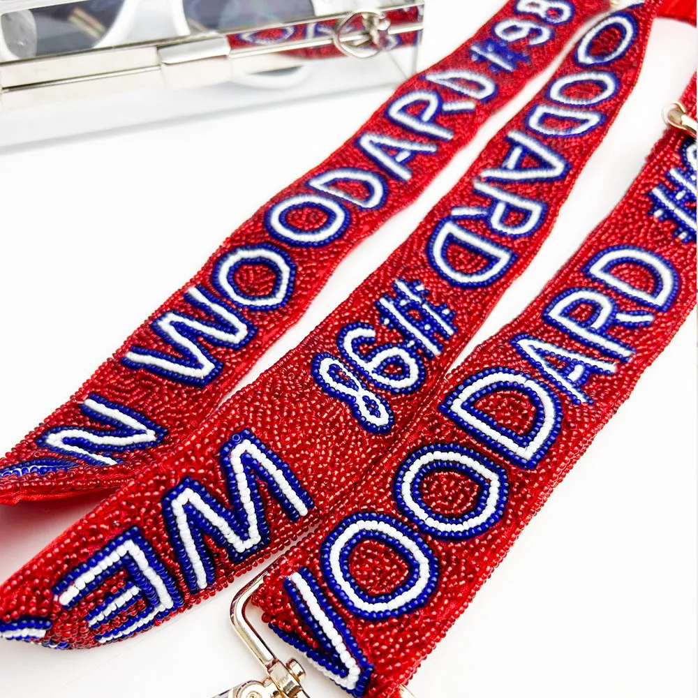 Seed Bead Game Day Camera Strap