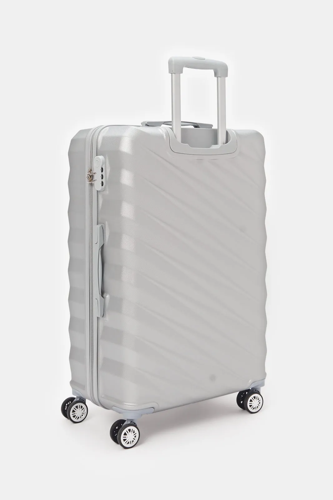 Silver Hard Trolley Luggage  (28 Inch)