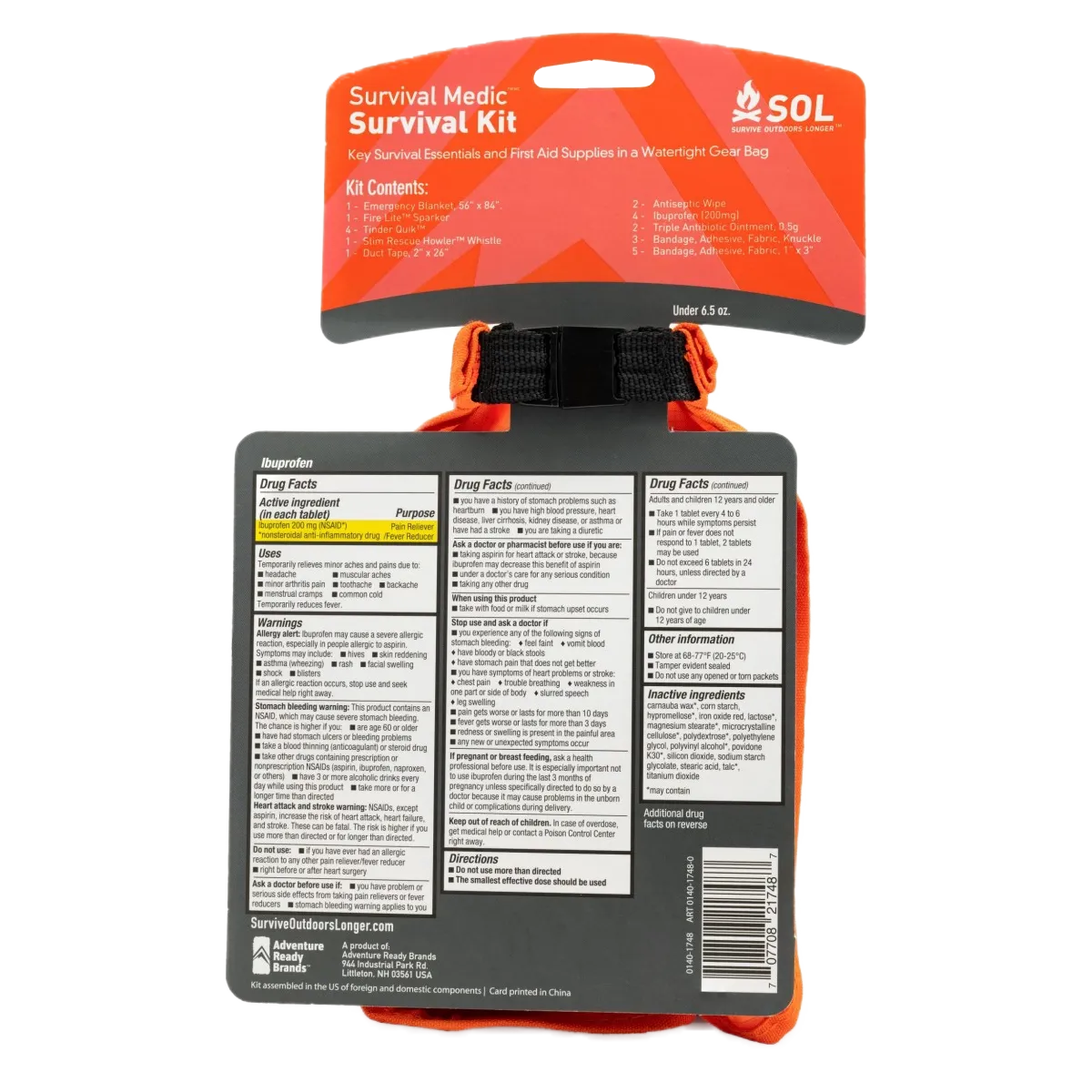 SOL Survival Medic Dry Bag Kit