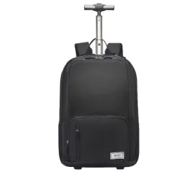 Solo New York Unisex's Bleeker Rolling Backpack, Black, Fits up to 15.6" Laptop