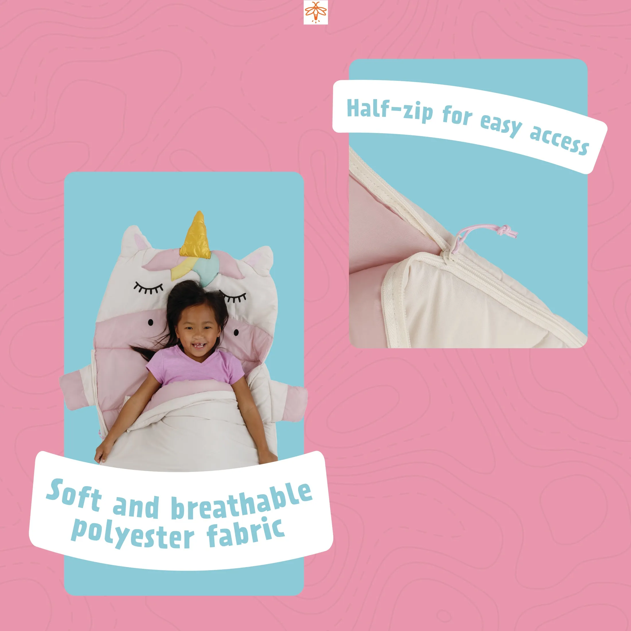 Sparkle the Unicorn Kids' Sleeping Bag