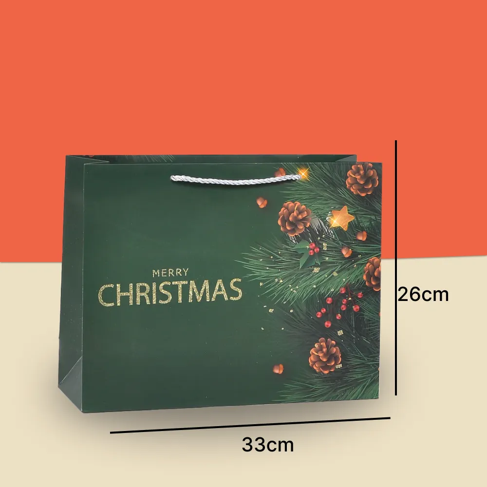 Stylish Merry Christmas Paper-Bag .