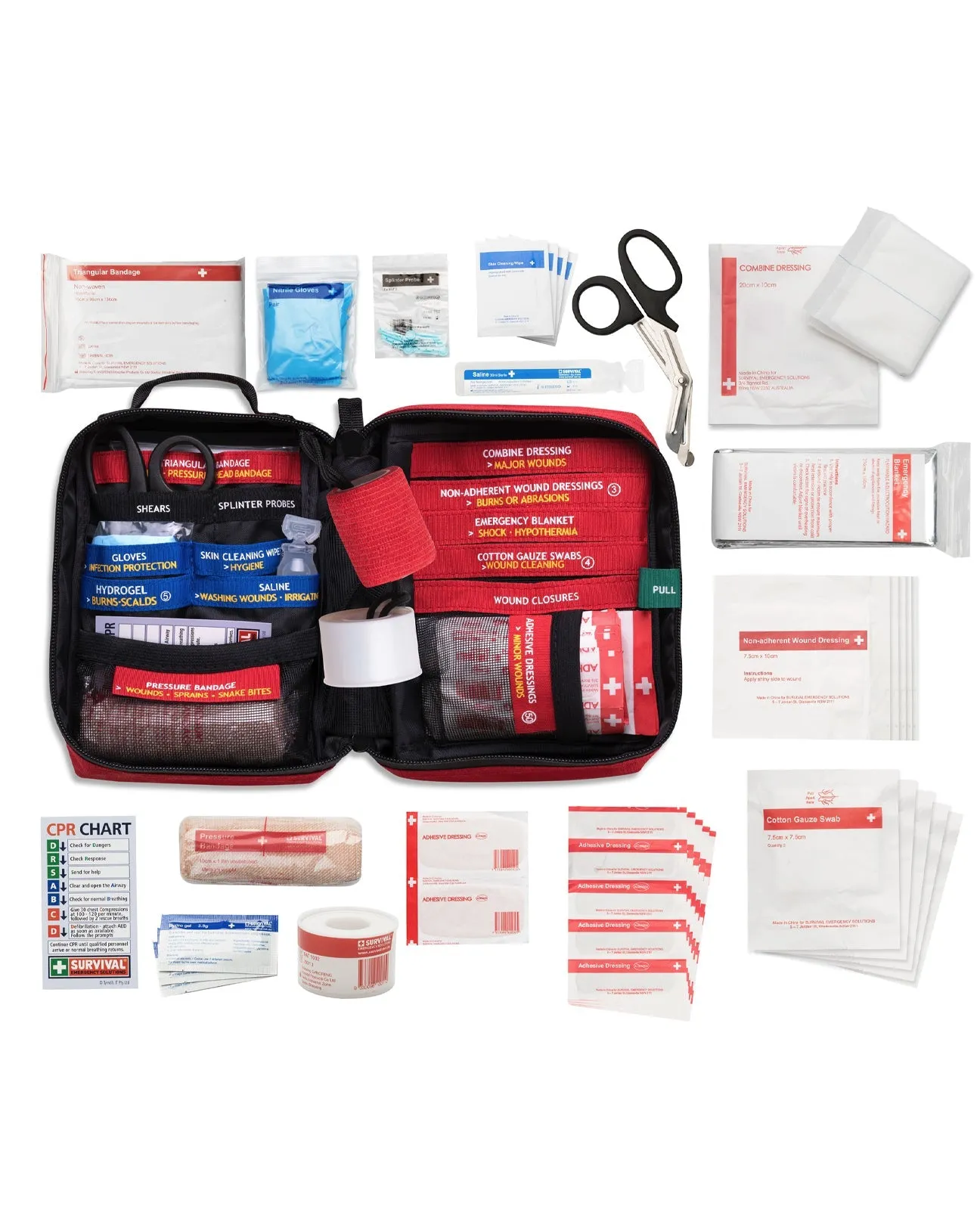 SURVIVAL FIRST AID KIT - THE OCEAN WARRIOR