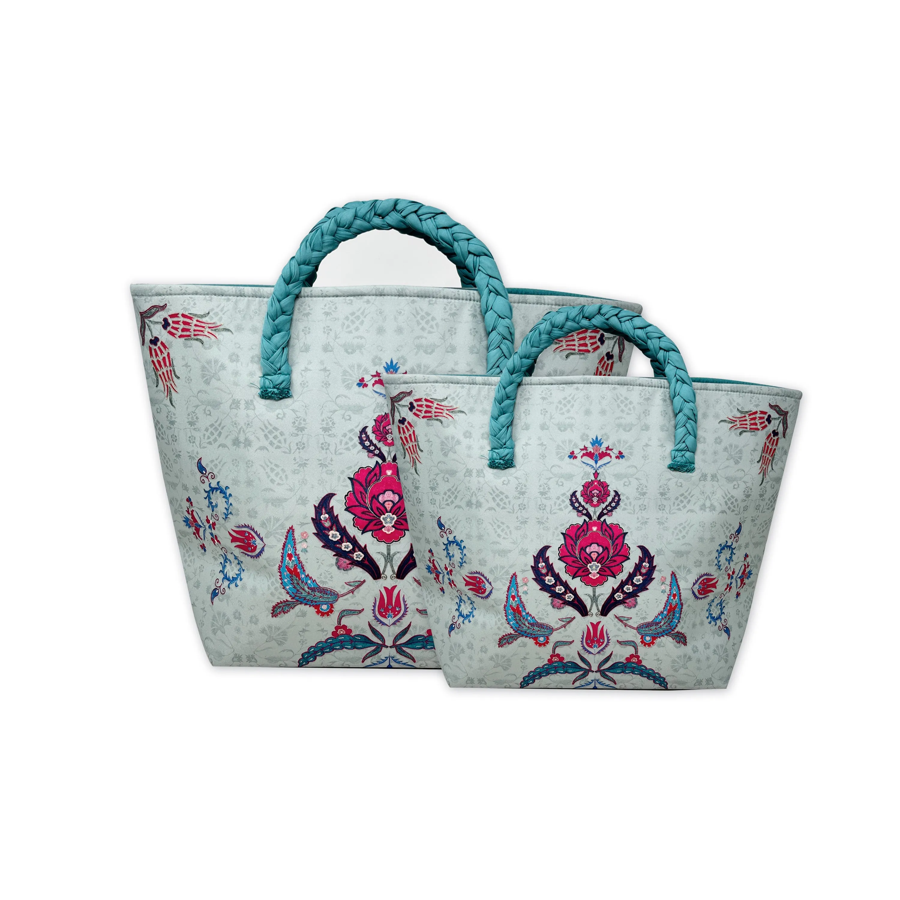 Suzani Boota Roll down Bag/Basket