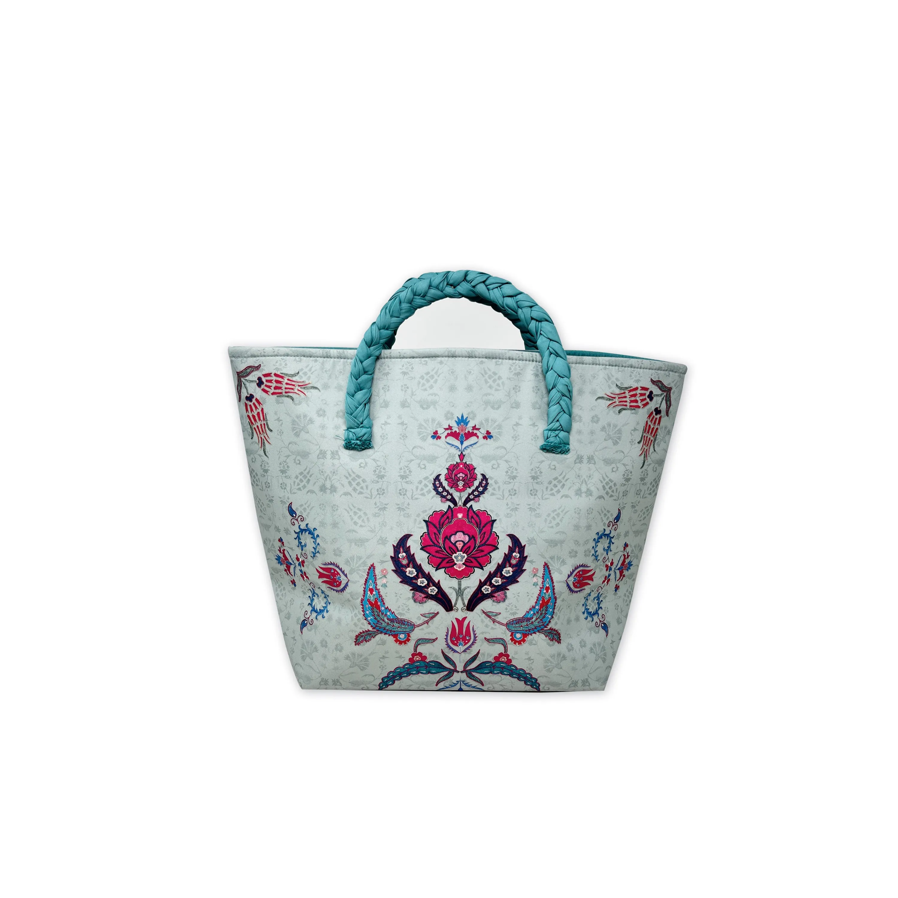 Suzani Boota Roll down Bag/Basket