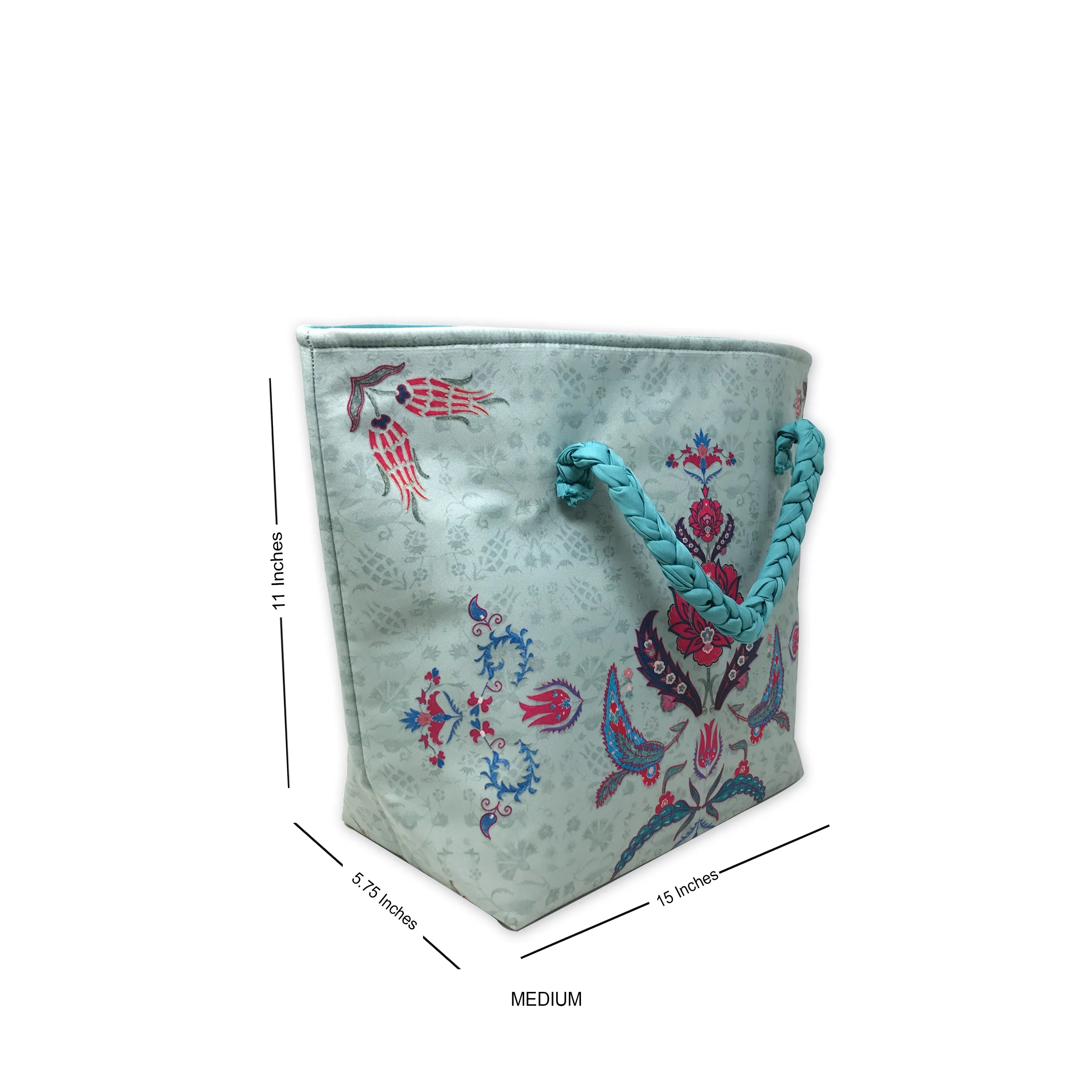 Suzani Boota Roll down Bag/Basket