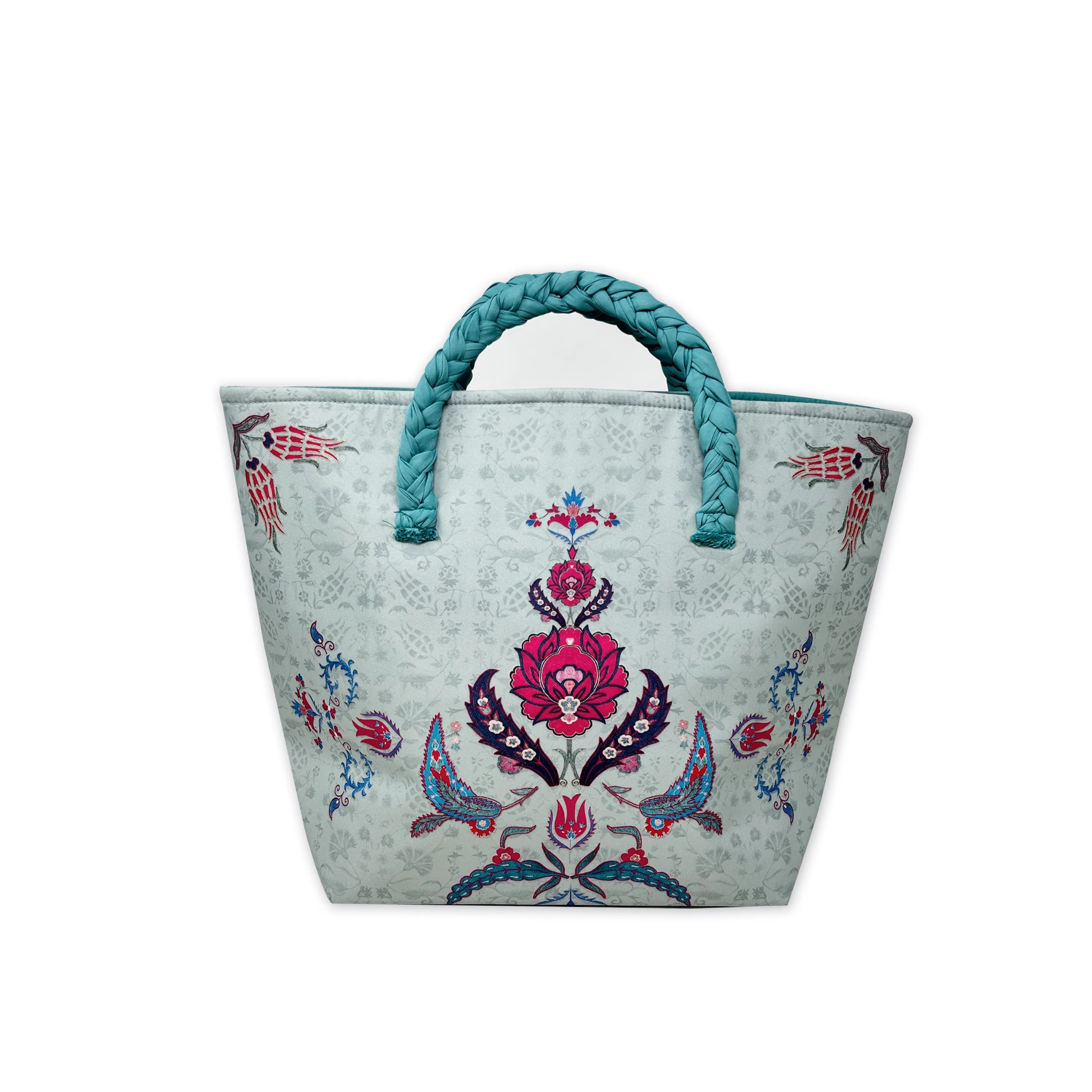 Suzani Boota Roll down Bag/Basket