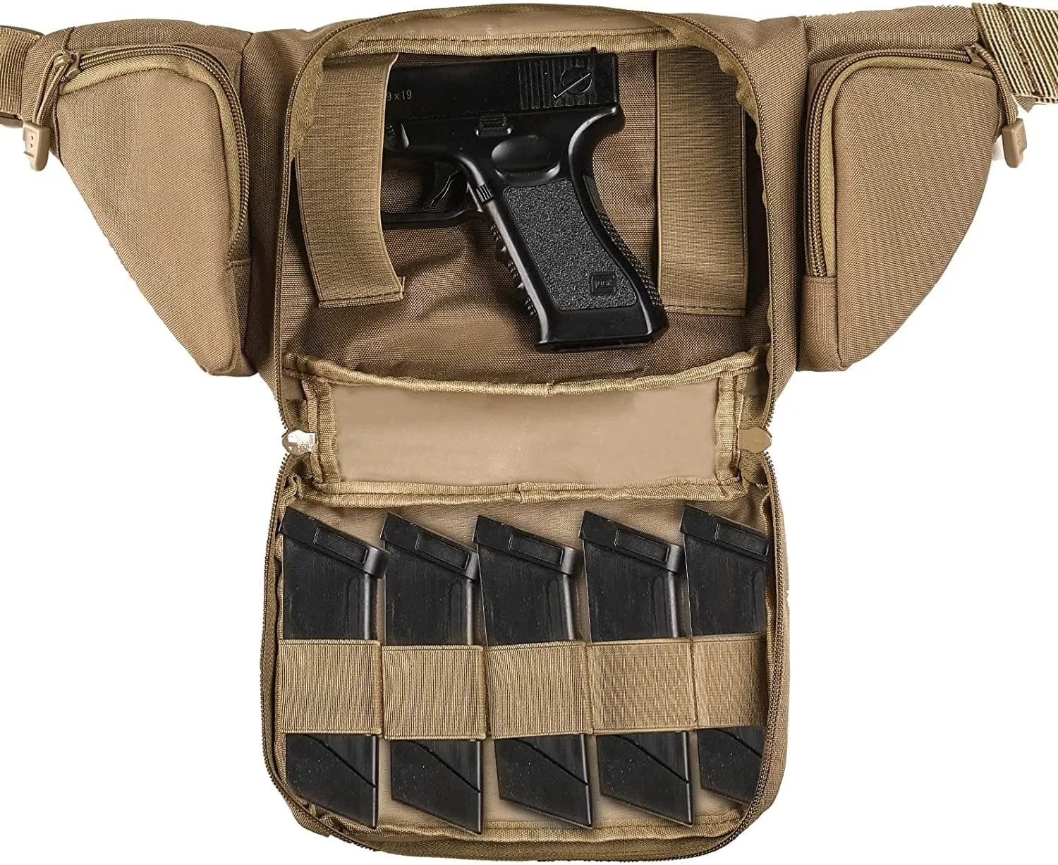 Tactical Military Portable Concealed Pistol Waist Bag