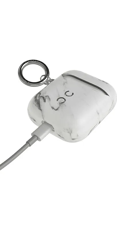 Take Me for Granite | White Marble AirPods Case