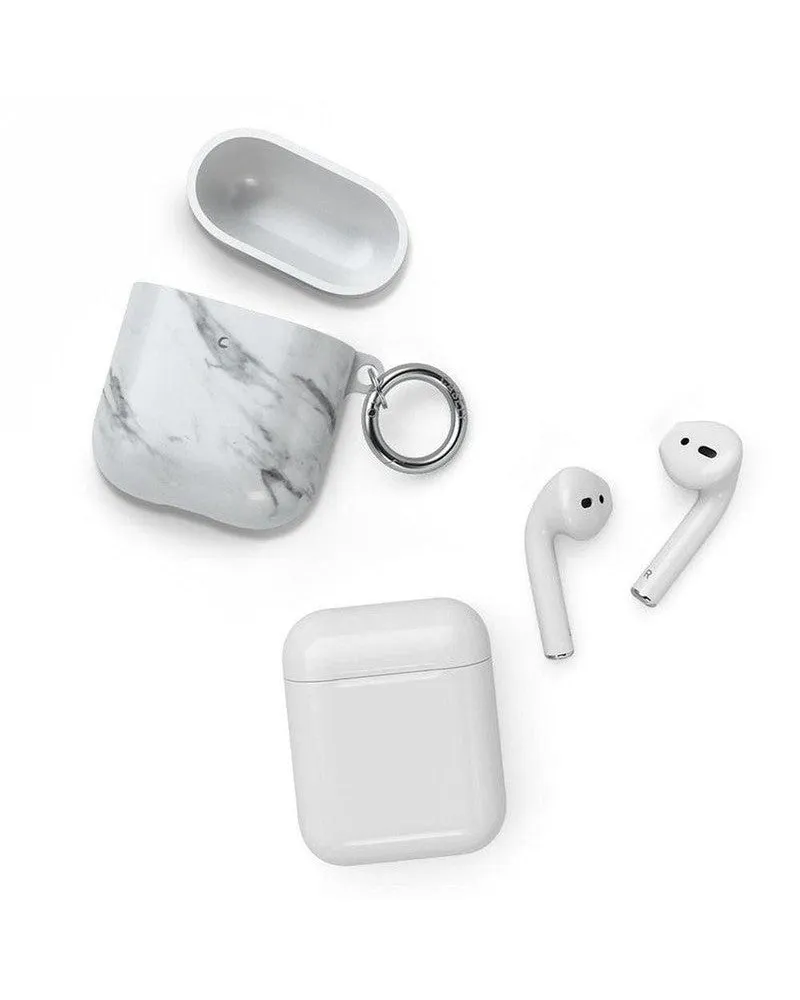 Take Me for Granite | White Marble AirPods Case