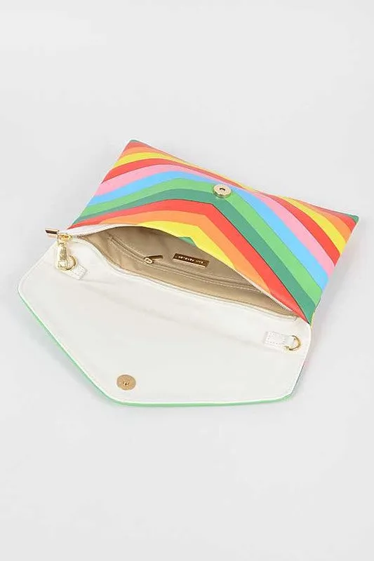 TEEK - Multi Color Envelope Clutch Bag