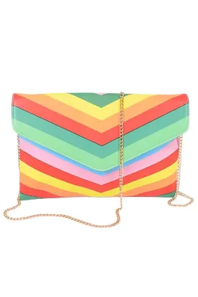 TEEK - Multi Color Envelope Clutch Bag