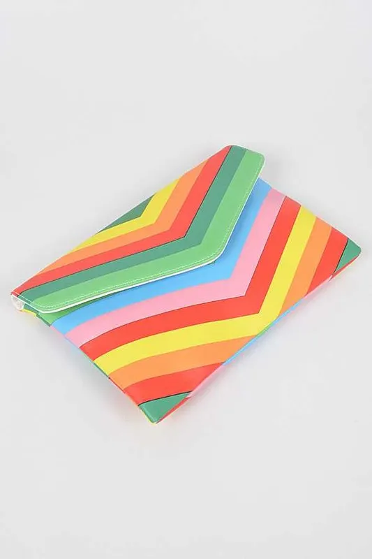 TEEK - Multi Color Envelope Clutch Bag