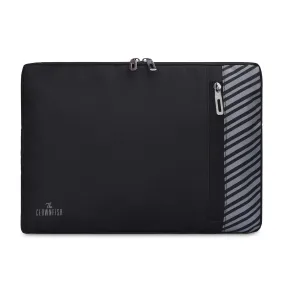 The Clownfish Algo Series Polyester Unisex 13 inch Laptop Sleeve Tablet Case (Black)