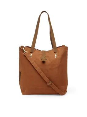 The House of Tara Brown Solid Tote Bag