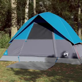 vidaXL Camping Tent Dome 3-Person Blue Waterproof