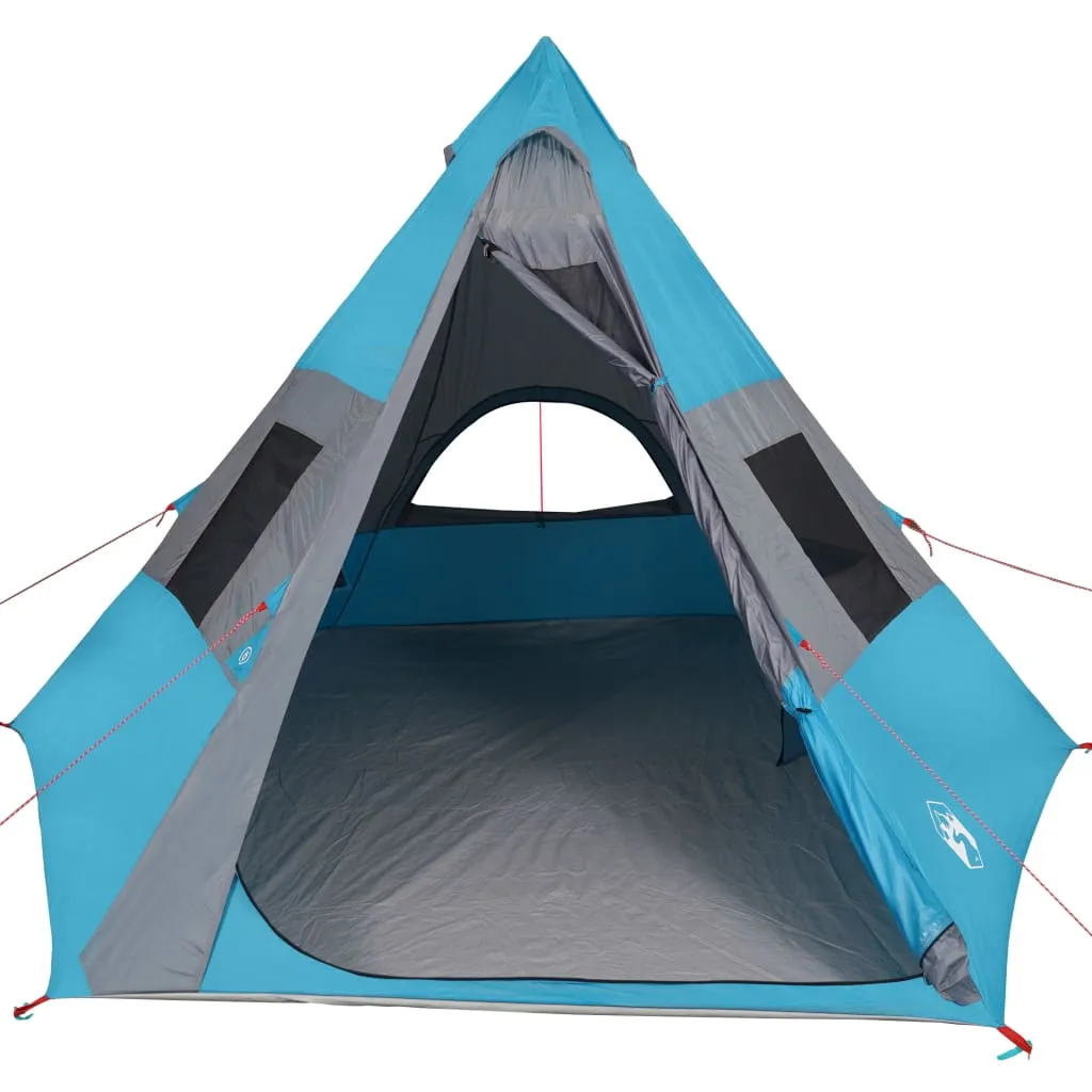 vidaXL Camping Tent Tipi 7-Person Blue Waterproof