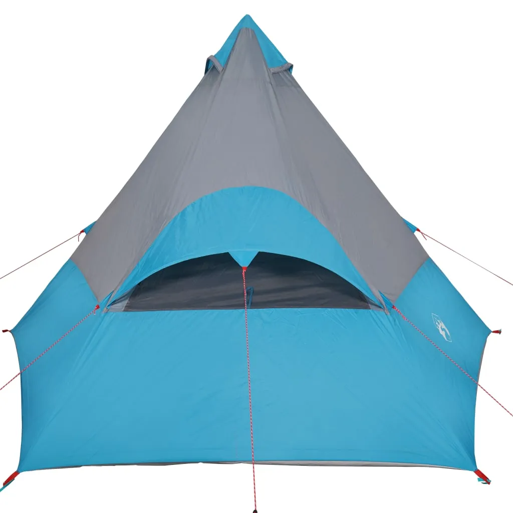 vidaXL Camping Tent Tipi 7-Person Blue Waterproof