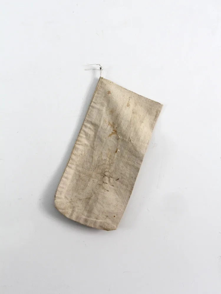 vintage canvas money bag