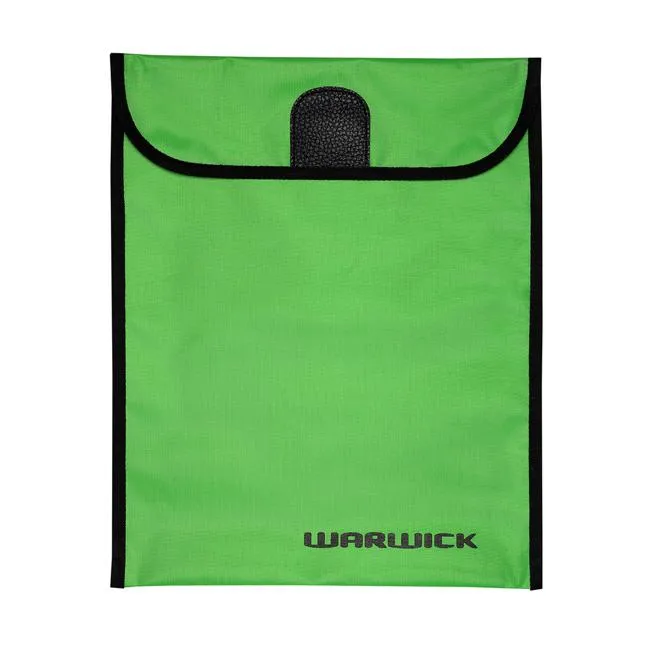 Warwick Homework Bag Fluoro Lime Large Velcro