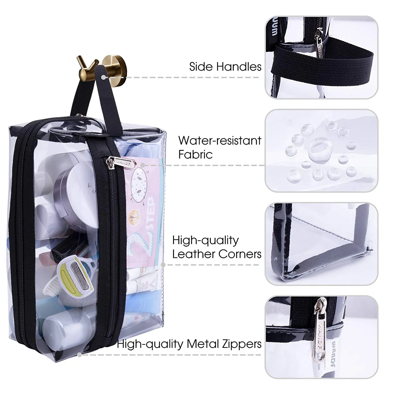 WF5051 PVC Toiletry Bag Clear