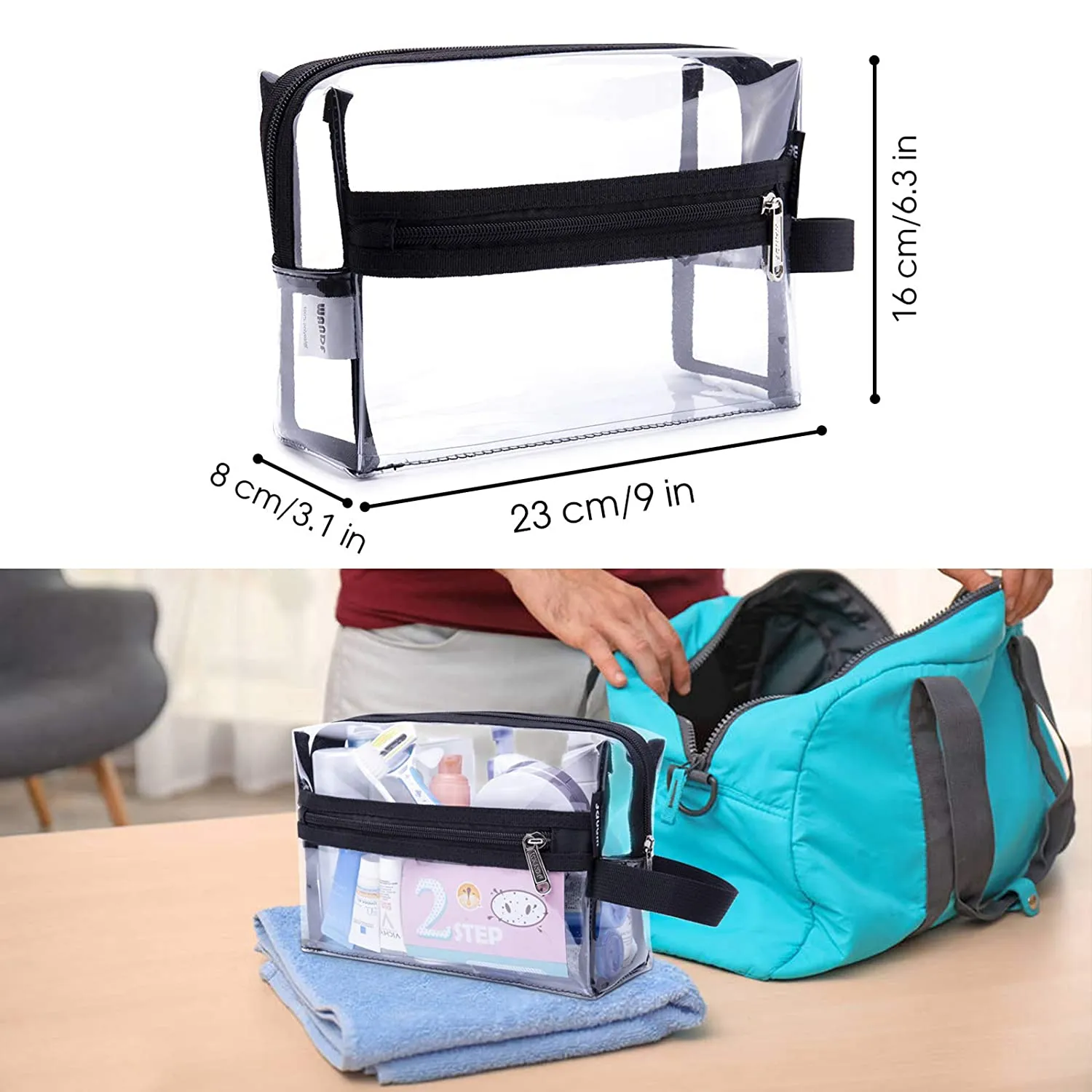 WF5051 PVC Toiletry Bag Clear