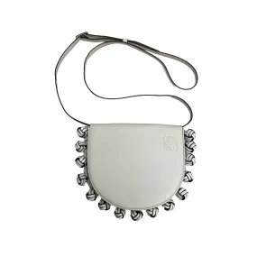 White Leather Crossbody or Belt Bag