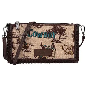 Wrangler Printed Crossbody Clutch Bag