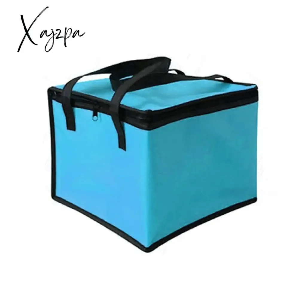 Xajzpa - Insulated Thermal Cooler Bag Cool Lunch Foods Drink Boxes Drink Storage Big Square Chilled Bags Zip Picnic Tin Foil Food Bags