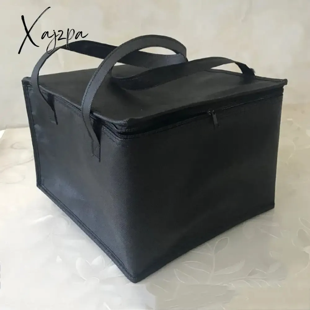 Xajzpa - Insulated Thermal Cooler Bag Cool Lunch Foods Drink Boxes Drink Storage Big Square Chilled Bags Zip Picnic Tin Foil Food Bags