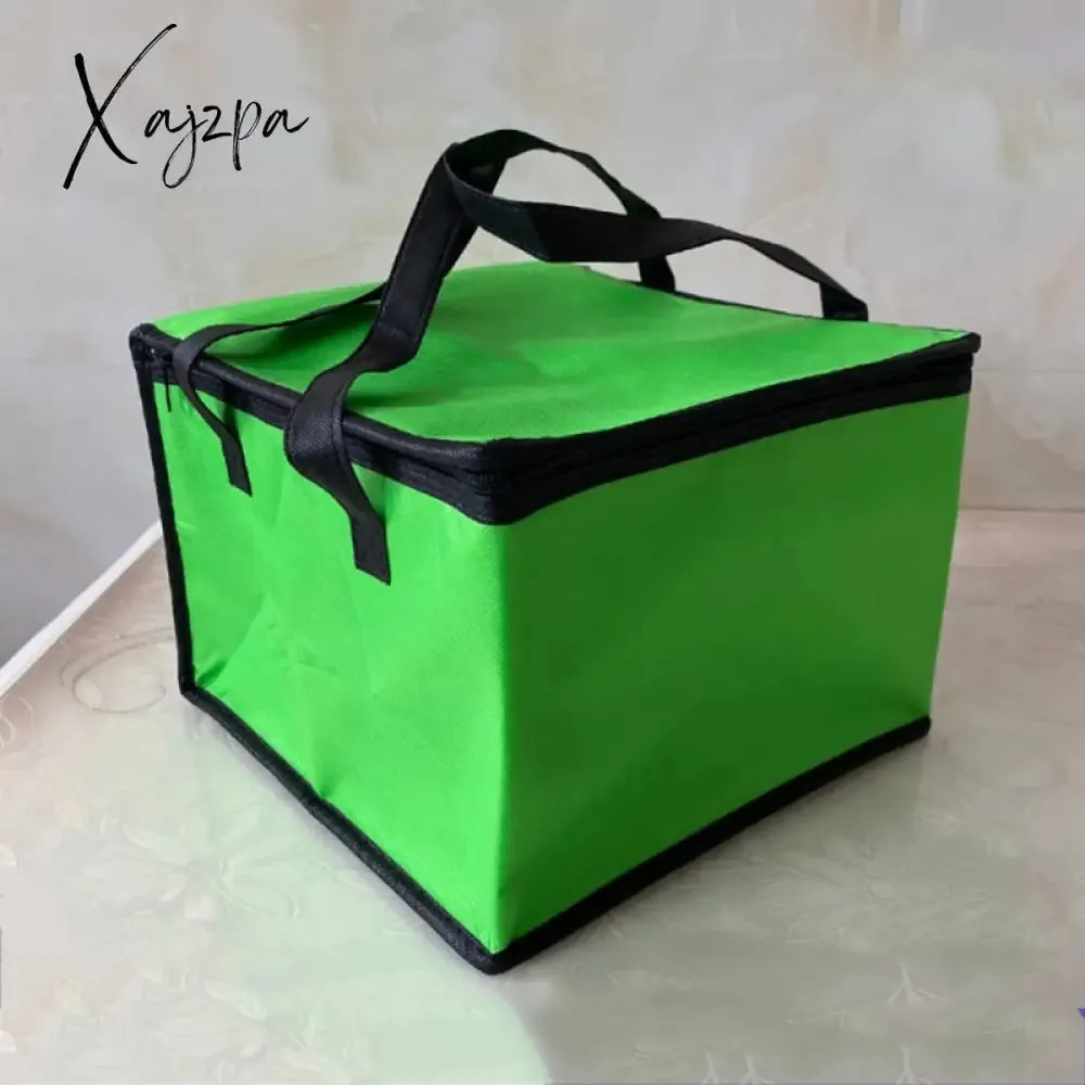 Xajzpa - Insulated Thermal Cooler Bag Cool Lunch Foods Drink Boxes Drink Storage Big Square Chilled Bags Zip Picnic Tin Foil Food Bags