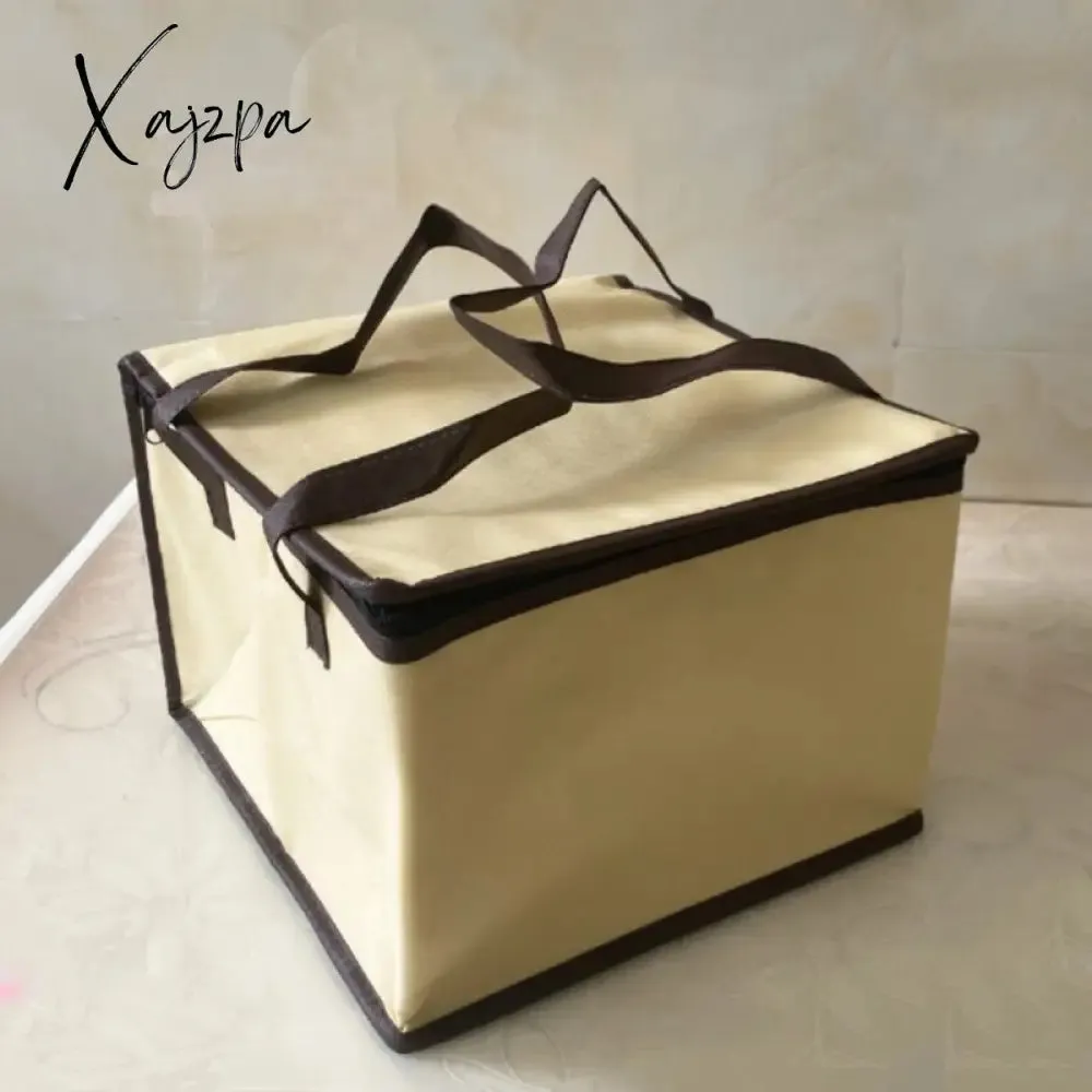 Xajzpa - Insulated Thermal Cooler Bag Cool Lunch Foods Drink Boxes Drink Storage Big Square Chilled Bags Zip Picnic Tin Foil Food Bags